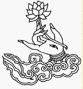 white lotus eyehand image